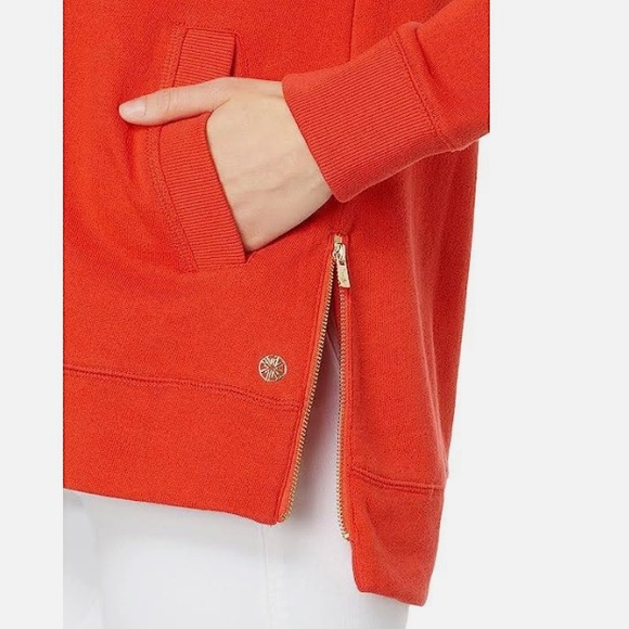 Lilly pulitzer beach comber pullover sweater sweatshirt Ruby red - Picture 2 of 4